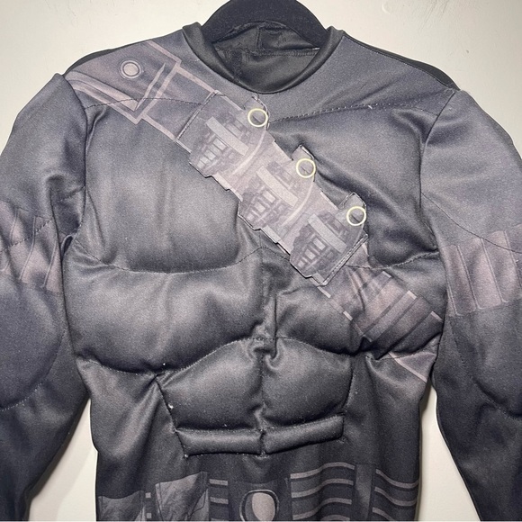 Boys Black Ninja Gi Joe halloween Costume with Muscle Chest & Knife Size 8-10 - Picture 4 of 10